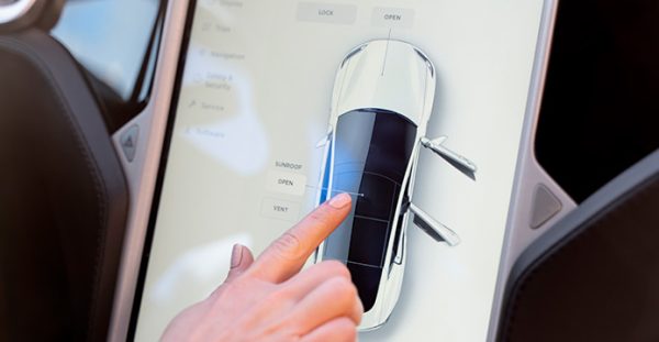 Fleet management system displaying vehicle safety alerts and driver behavior insights